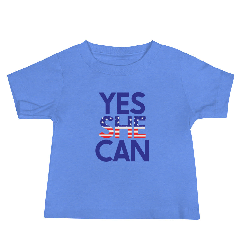 Yes She Can Baby Jersey Short Sleeve Tee