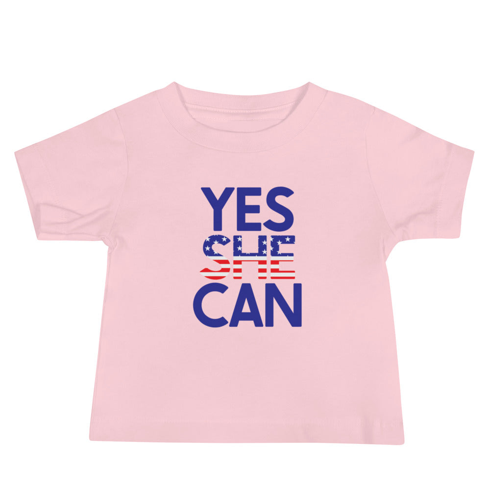 Yes She Can Baby Jersey Short Sleeve Tee