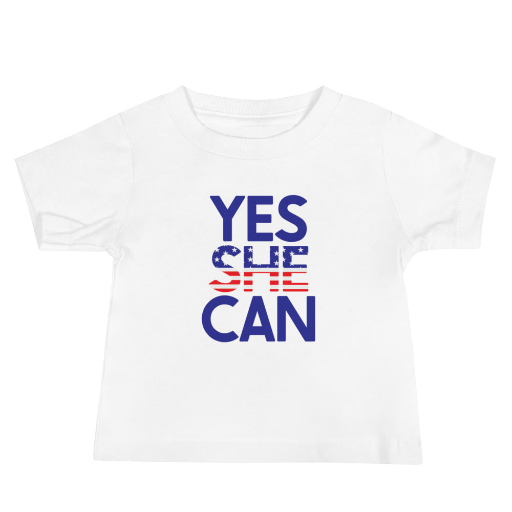 Yes She Can Baby Jersey Short Sleeve Tee