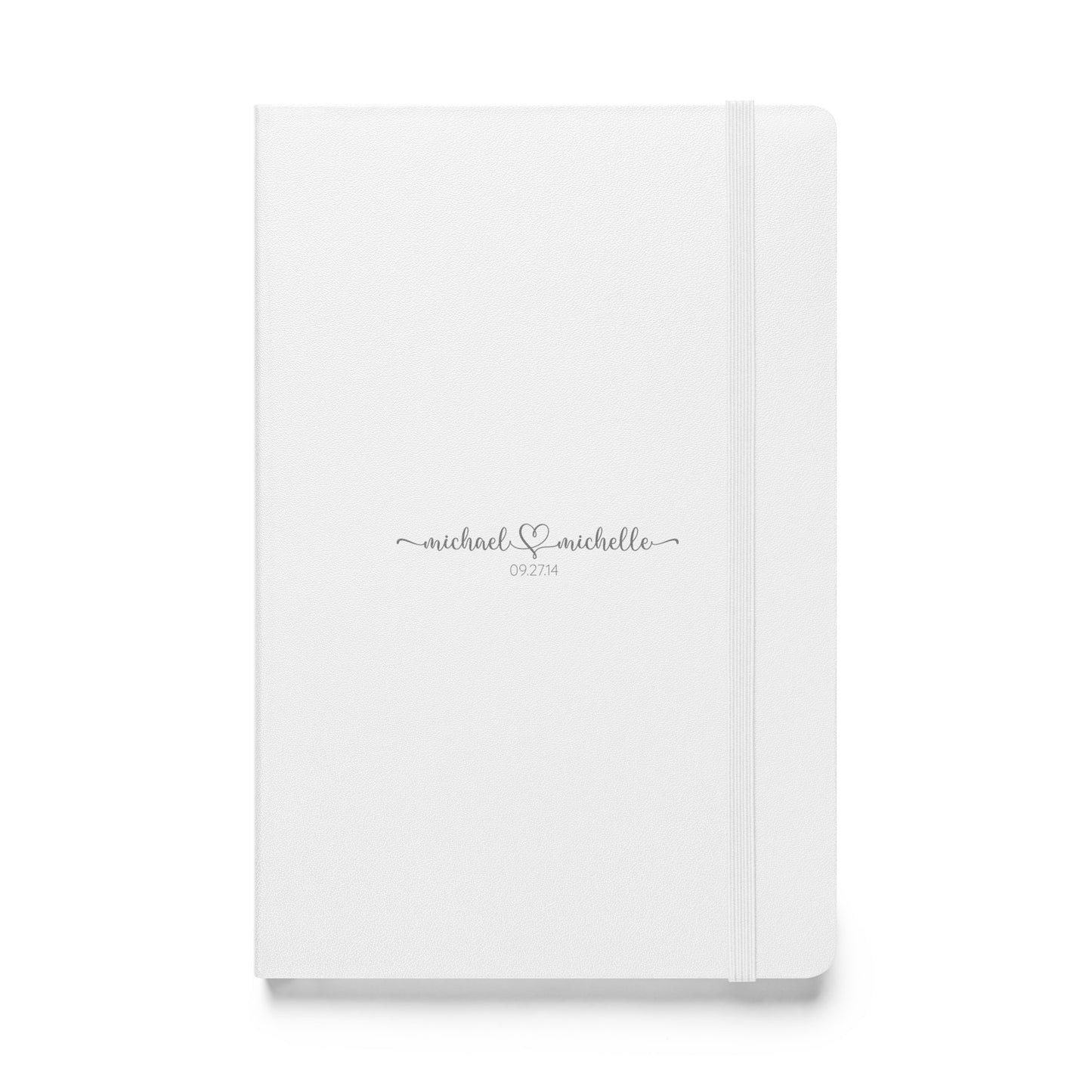Bridal Heart Personalized Hardcover Bound Notebook