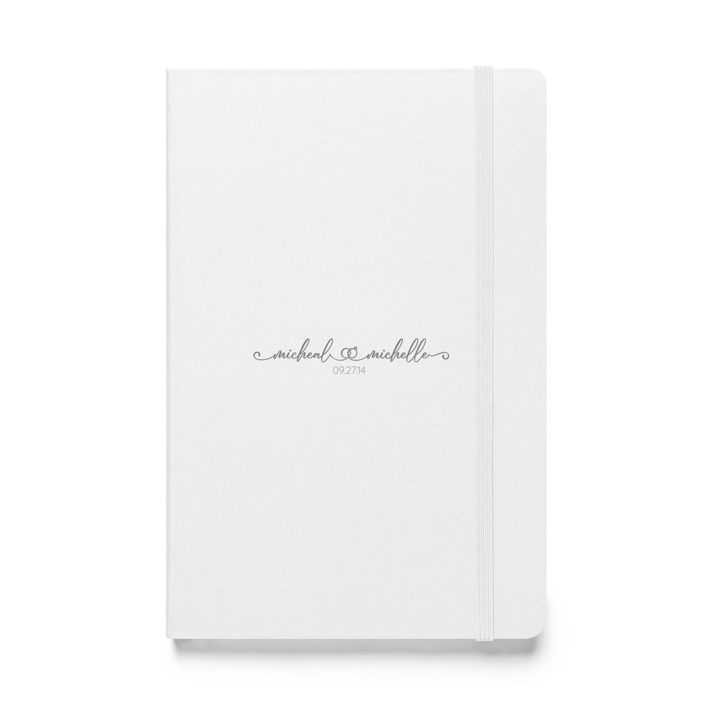 Bridal Rings Personalized Hardcover Bound Notebook