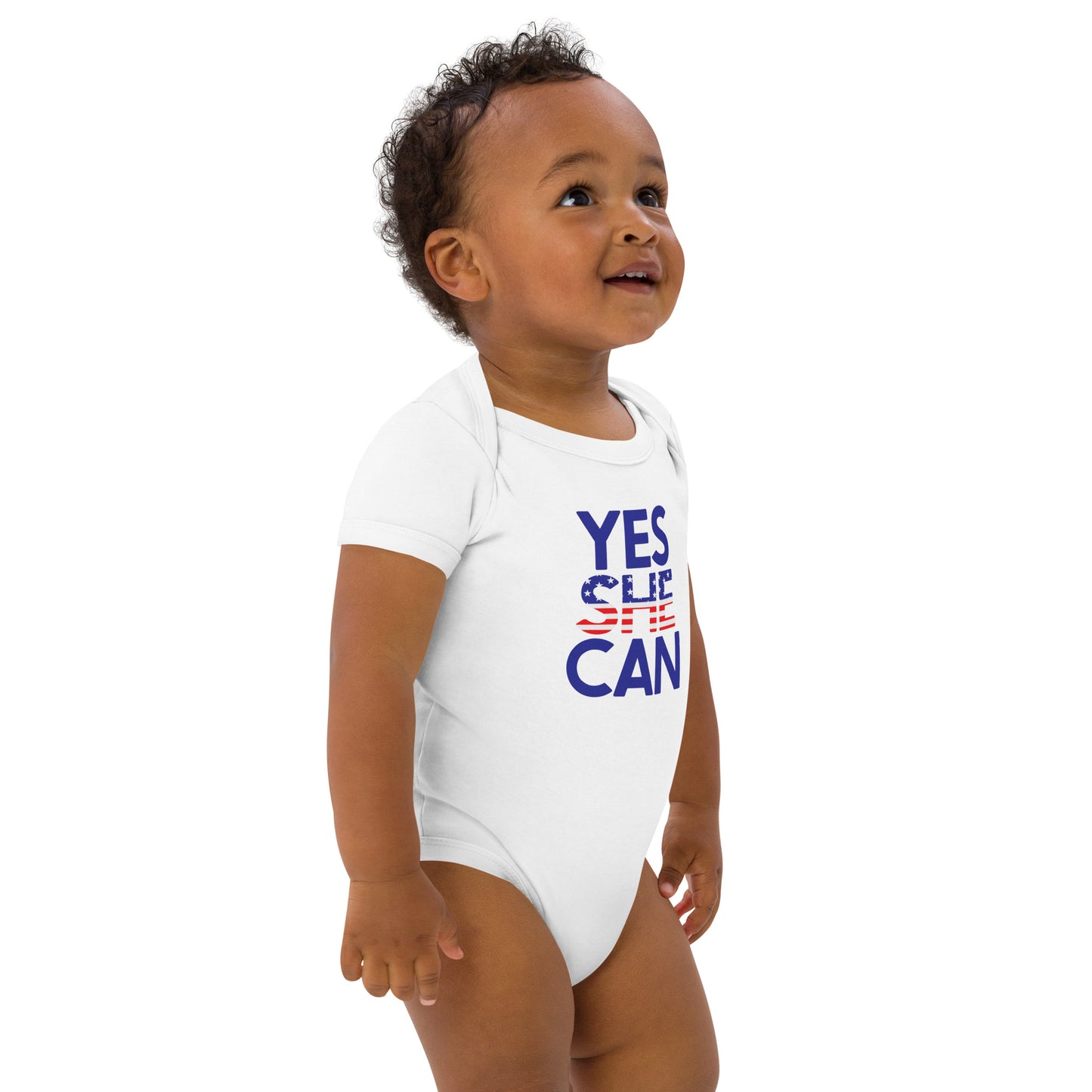 Yes She Can Organic Cotton Baby Onesie