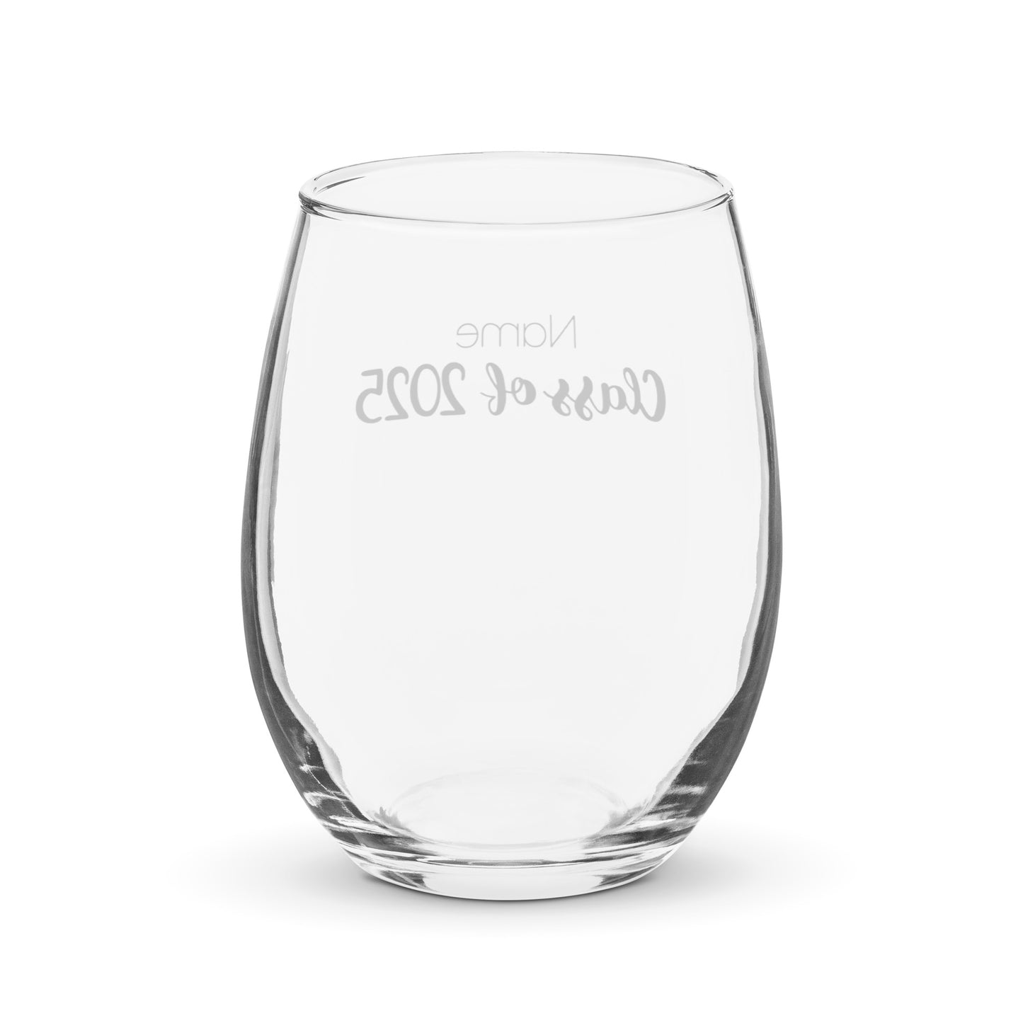 Class of 2025 Personalized Stemless Wine Glass