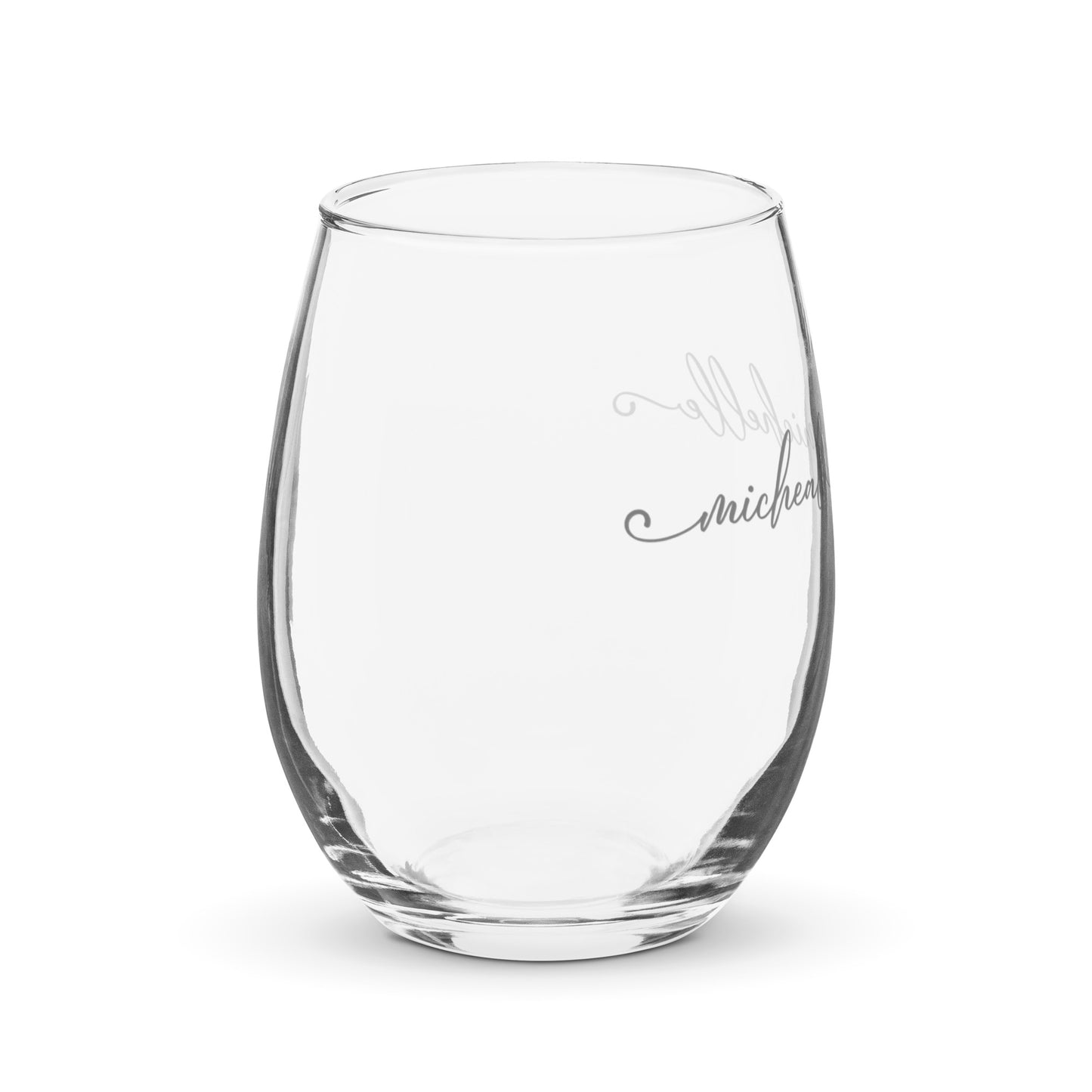 Bridal Rings Personalized Stemless Wine Glass