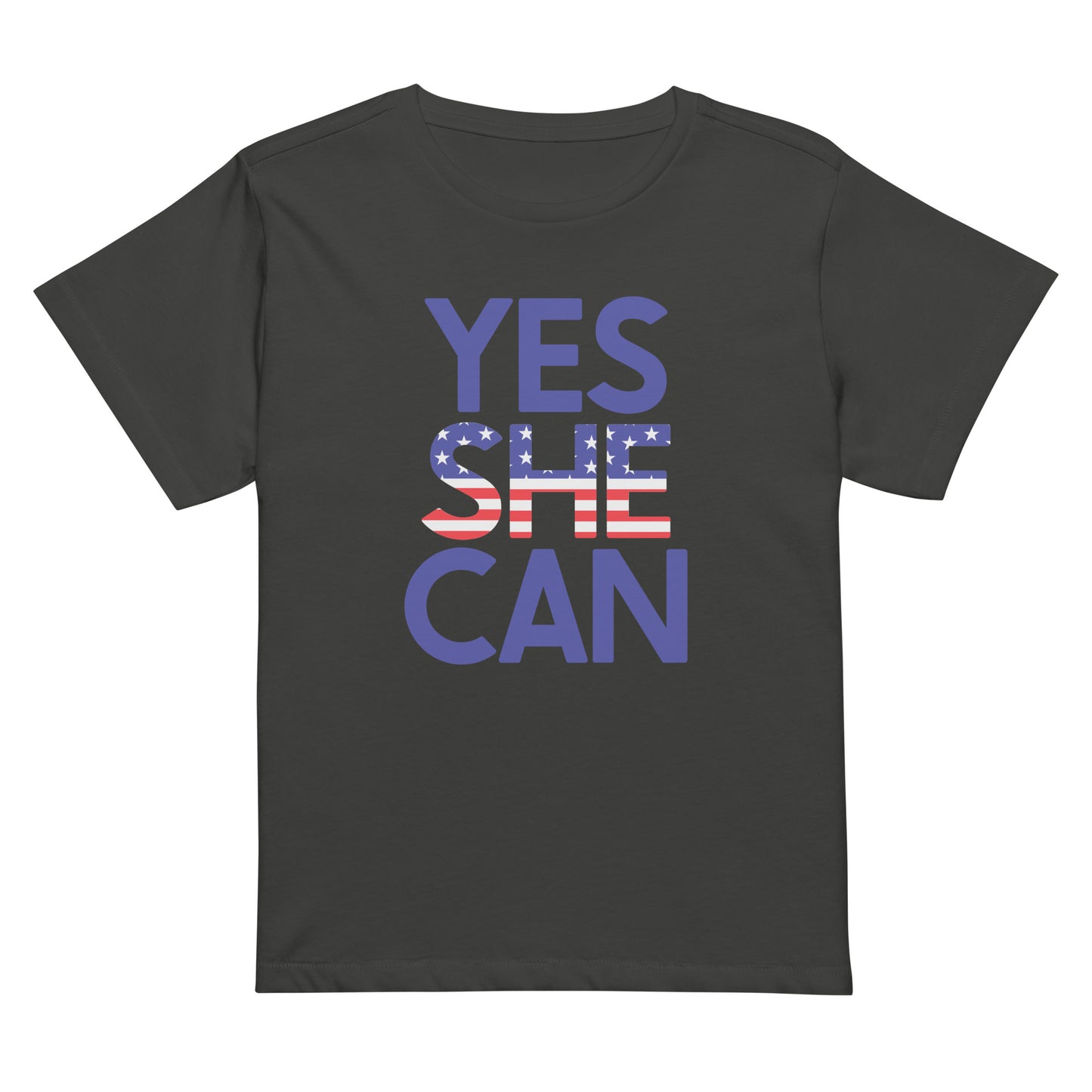 Yes She Can Women’s High-Waisted T-Shirt
