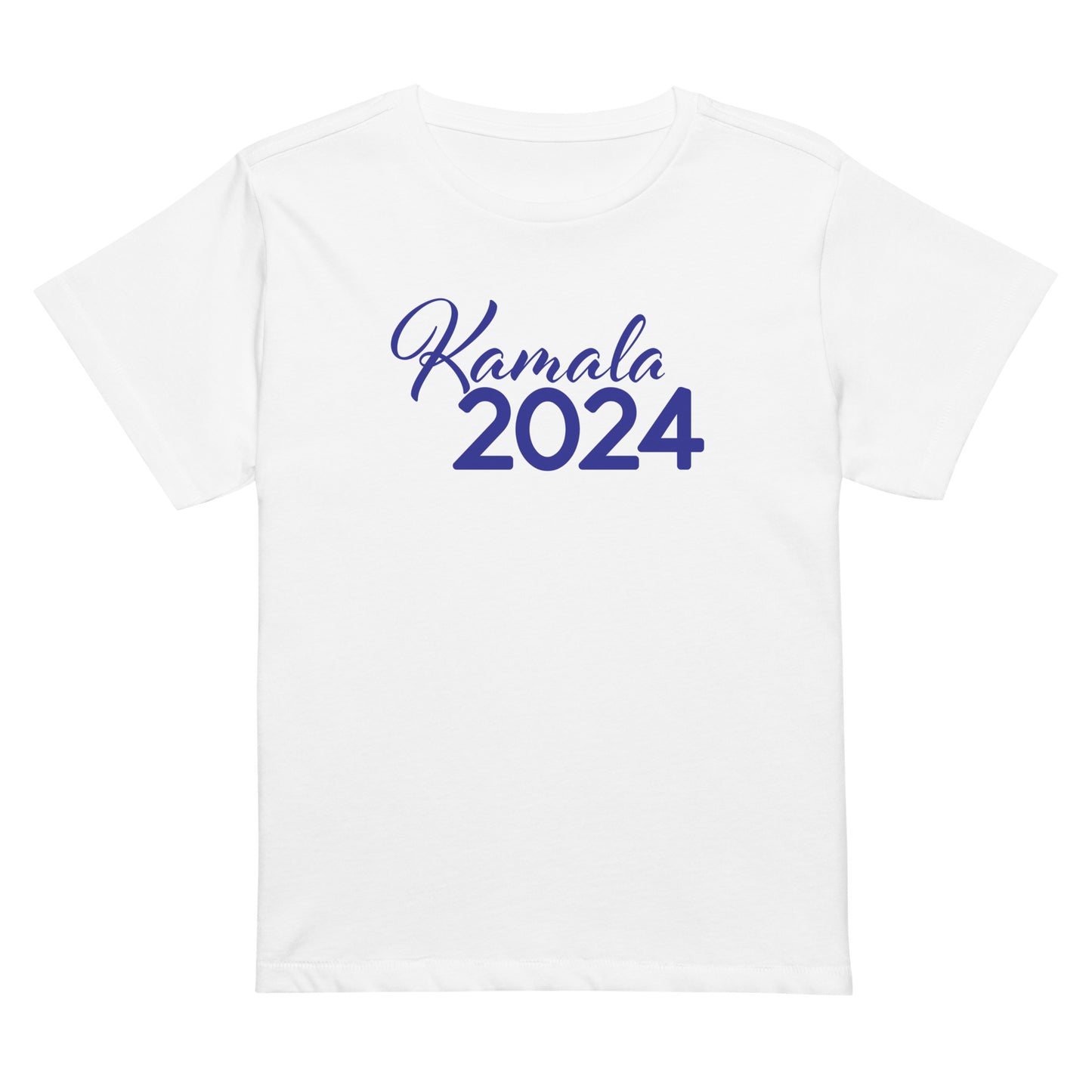 Kamala 2024 in Blue Women’s High-Waisted T-Shirt