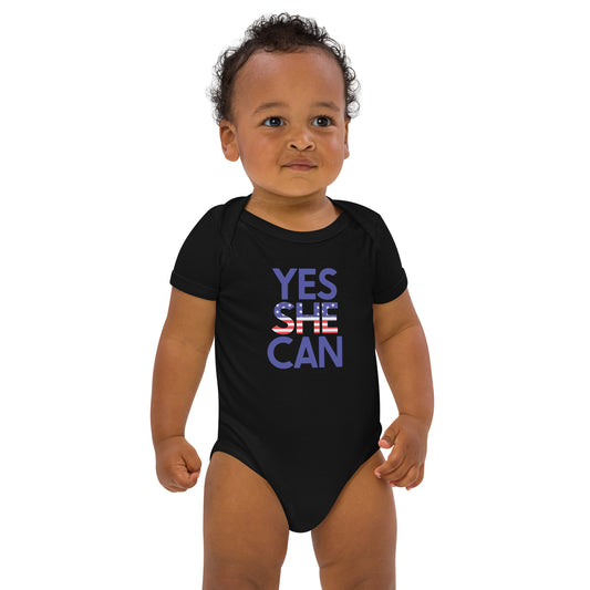 Yes She Can Organic Cotton Baby Onesie
