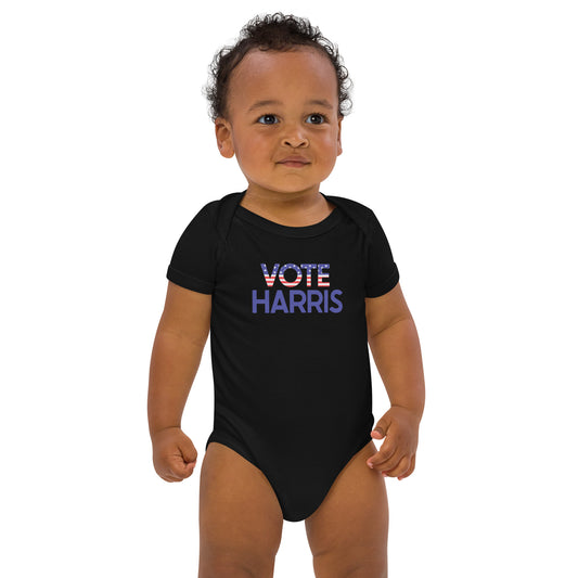 Vote Harrie Organic Cotton Baby Onesie