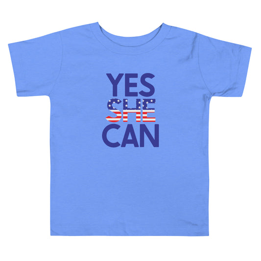 Yes She Can Toddler Short Sleeve Tee